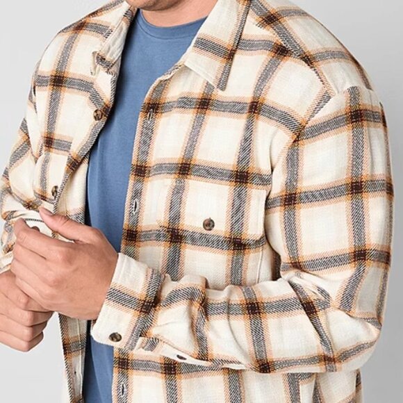 Mutual Weave Mens Big and Tall Midweight Shirt Jacket 3XL NWT - Picture 3 of 3